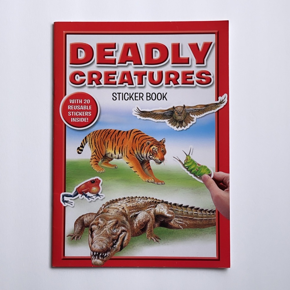DEADLY CREATURES REUSABLE STICKERS BOOK